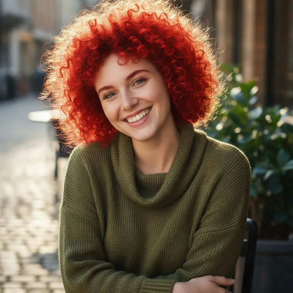 Cherry Red hair color demo